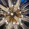 Italienischer Mid Century Sputnik Murano Glas und Messing Kronleuchter 7