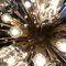 Italienischer Mid Century Sputnik Murano Glas und Messing Kronleuchter 9