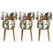 Mid-Century Italian Modern Style Birch Wood Stools, Set of 3, Image 1