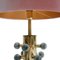 Lámparas de mesa italianas Mid-Century estilo moderno de cristal de Murano gris y latón. Juego de 2, Imagen 5