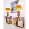 Italienische Mid-Century Modern Messing & Murano Glas Tischlampen, 2er Set 8