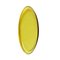 French Modern Sculptural Concave Yellow Glass Mirror 5