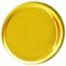 French Modern Sculptural Concave Yellow Glass Mirror 1