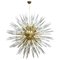 Mid-Century Italian Modern Style Sputnik Murano Glass and Brass Chandelier 1