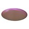 French Modern Sculptural Concave Pink Glass Mirror, Image 2