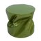 Modern Sculptural Metal Lacquered Green Side Table or Seat, Image 5