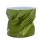 Modern Sculptural Metal Lacquered Green Side Table or Seat 2