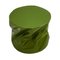Modern Sculptural Metal Lacquered Green Side Table or Seat, Image 6