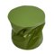 Modern Sculptural Metal Lacquered Green Side Table or Seat, Image 4