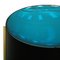 Mid-Century Italian Modern Style Colored Glass Metal and Brass Coffee Table, Image 6