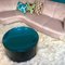 Mid-Century Italian Modern Style Colored Glass Metal and Brass Coffee Table 11