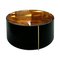 Mid-Century Italian Modern Style Colored Glass Metal and Brass Coffee Table, Image 1