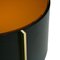 Mid-Century Italian Modern Style Colored Glass Metal and Brass Coffee Table, Image 8