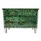 Mid-Century Italian Modern Solid Wood and Green Colored Glass Chest of Drawers, Image 2