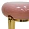 German Pink Lacquered and Brass Coffee Table 5