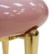 German Pink Lacquered and Brass Coffee Table 6