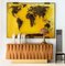Italienisches Sideboard aus facettiertem Eichenholz und Messing aus der Mitte des Jahrhunderts von L.A. Studio 7