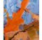 Dario Urzay, grafica astratta, arancione e blu di alluminio, Immagine 2