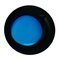 French Modern Sculptural Concave Handmade Black and Blue Glass Mirror 2