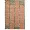 Rectangular Wool and Jute Strawberry Popsycle Indian Rug by Helena Rohner, Image 1