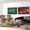 Gebogenes italienisches Sofa aus grünem Baumwollsamt und Messing im Stil von Ico Parisi 7