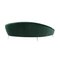Curved Green Cotton Velvet and Brass Italian Sofa in the Style of Ico Parisi 3