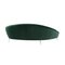 Curved Green Cotton Velvet and Brass Italian Sofa in the Style of Ico Parisi, Image 3