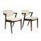 Mid Century Danish Walnut Chairs, Set of 4 2