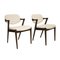 Sedie Mid-Century in noce, Danimarca, set di 4, Immagine 2