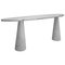 White Carrara Marble Eros Console Table by Angelo Mangiarotti for Skipper, Italy 1