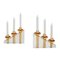 French Brass and Methacrylate Candelabras, Set of 2 3