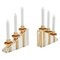 Candelabri in ottone e metacrilato, Francia, set di 2, Immagine 1