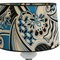 Italienische Mid-Century Murano und Metall Tischlampe 3