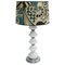 Mid-Century Murano and Metal Italian Table Lamp, Image 1
