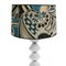 Italienische Mid-Century Murano und Metall Tischlampe 2
