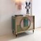 Mid-Century Brass and Colored Glass Italian Sideboards, Set of 2 11