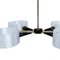 Mid-Century Fiber and Brass Italian Suspension Lamp 7