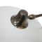 Lampe de Bureau Blanche Mid-Century en Acier et Laiton par Oscar Torlasco, Italie 6