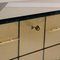 Mid-Century Solid Wood and Colored Glass Italian Sideboard 10