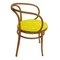 Mid-Century Birchwood 209 Yellow Upholstery Dining Chairs from Thonet, Germany, 1900s, Set of 8 4