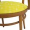 Mid-Century Birchwood 209 Yellow Upholstery Dining Chairs from Thonet, Germany, 1900s, Set of 8 11