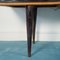 Vintage Dark Wood and Glass Mobile Sideboard, 1950s 6