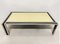 Vintage White Parchment and Steel Coffee Table, 1970s, Image 3