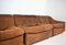 Cognacfarbene DS46 Modulares 4-Sitziges Vintage Sofa-Set aus Cognacfarbenem Nackenleder von de Sede, 4er Set 3
