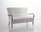 2-Seater Sofa in Grey Silver Fabric by Guglielmo Ulrich, 1950s 10