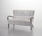 2-Seater Sofa in Grey Silver Fabric by Guglielmo Ulrich, 1950s 21