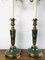 Vintage Dutch Brass and Green Table Lamps from Kullmann, 1970s, Set of 2 12