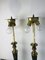 Vintage Dutch Brass and Green Table Lamps from Kullmann, 1970s, Set of 2 16