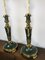 Vintage Dutch Brass and Green Table Lamps from Kullmann, 1970s, Set of 2, Image 11