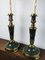 Vintage Dutch Brass and Green Table Lamps from Kullmann, 1970s, Set of 2, Image 15